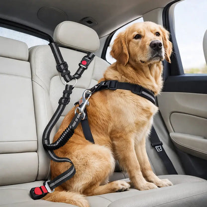 SafeRide – The adjustable safety belt for dogs in the car