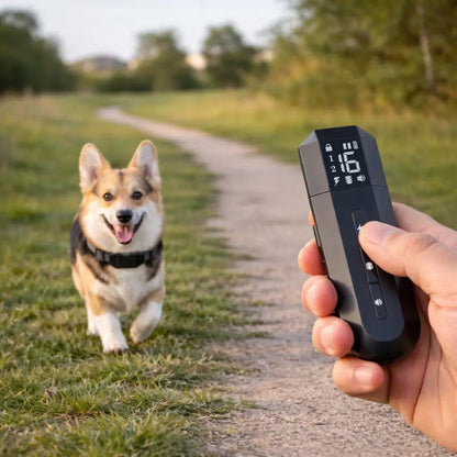 Collier d'entraînement pour chien | Son, vibration & impulsion | 800m