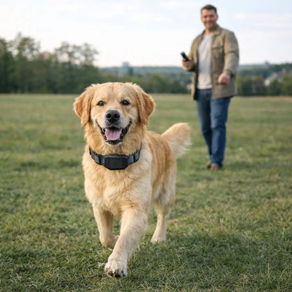 Collier d'entraînement pour chien | Son, vibration & impulsion | 800m