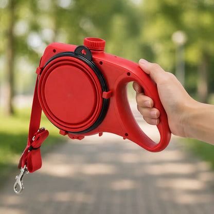 3-in-1 Dog Leash with Water Bottle & Waste Bag Dispenser