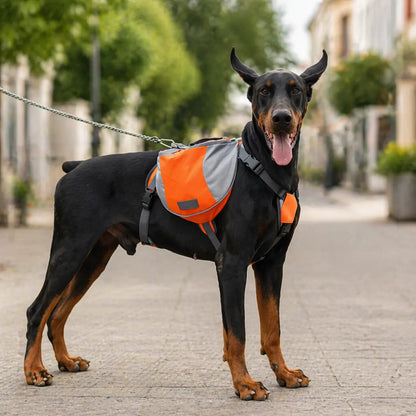Dog bag & bowl | breathable, reflective & comfortable