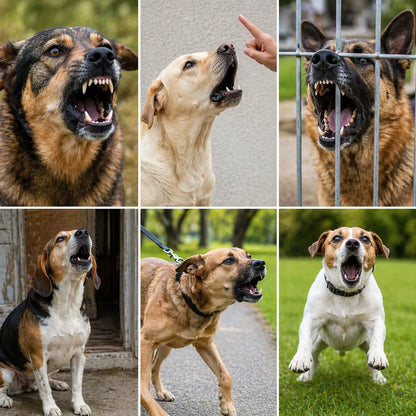 Collier anti-aboiement pour chiens sans électricité avec vibration