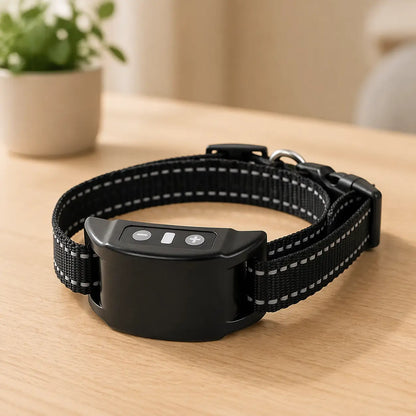 Collier anti-aboiement pour chiens sans électricité avec vibration