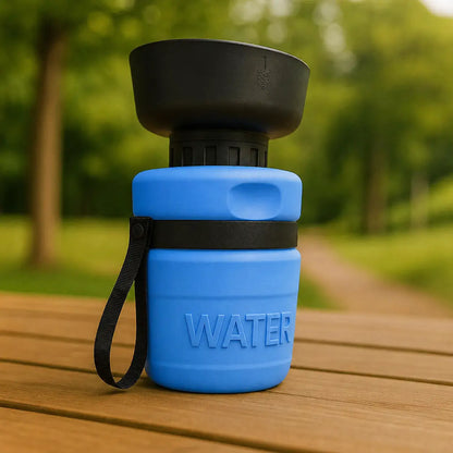 Foldable Dog Water Bottle with Drinking Bowl | Practical for On-the-Go