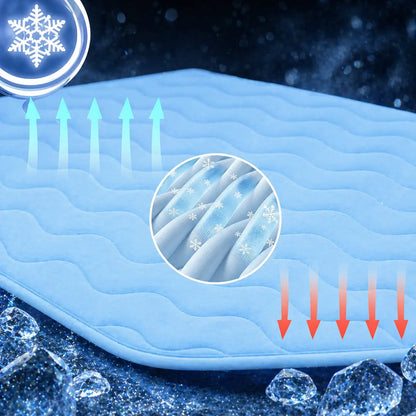 Tapis rafraîchissant pour chien lavable | Refroidissement immédiat & antidérapant
