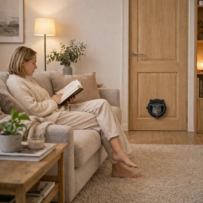Cat flap with magnetic closure | 4-way locking & secure installation