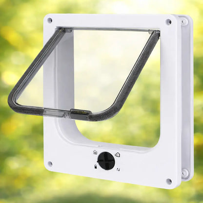 Cat flap with 4-way locking | Safe & Easy to Install