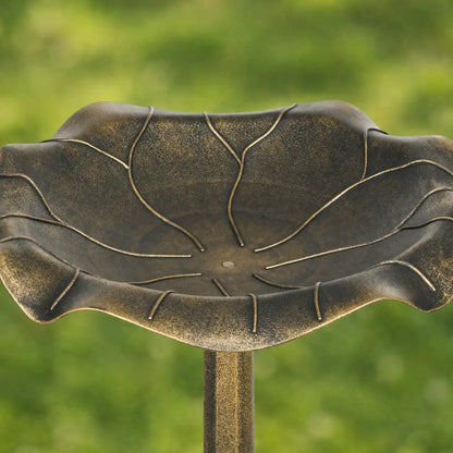 Vogeltränke mit Standfuß | Lotusblatt-Design für Garten & Terrasse