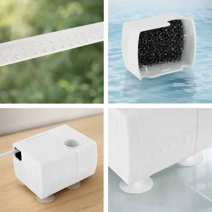 Abreuvoir pour oiseaux avec douche de pluie | Bain électrique pour oiseaux avec pompe