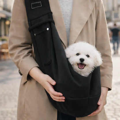 Hundetragetasche Sling | Freihändig & Sicher für kleine Hunde