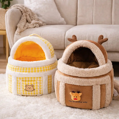 Sac de transport en peluche pour chien | Sac chaud & sécurisé pour petits chiens