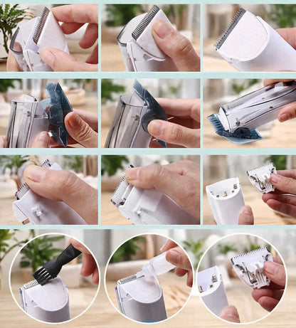 Tondeuse silencieuse pour chien avec aspiration | Sans fil pour toilettage canin