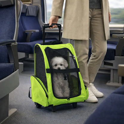 Cat Carrier Bag & Dog Carrier Bag | With Wheels & Foldable