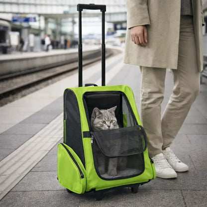 Cat Carrier Bag & Dog Carrier Bag | With Wheels & Foldable