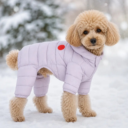 Hundemantel Winter | Warmer gepolsterter Overall für kleine Hunde