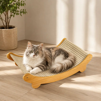 Katzen Kratzlounge | Kratzbrett & gemütlicher Ruheplatz für Katzen