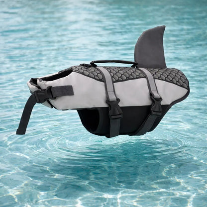 Schwimmweste Hund | Hai-Design mit Auftrieb