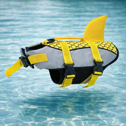 Schwimmweste Hund | Hai-Design mit Auftrieb
