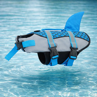 Schwimmweste Hund | Hai-Design mit Auftrieb