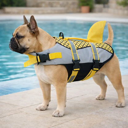 Schwimmweste Hund | Hai-Design mit Auftrieb