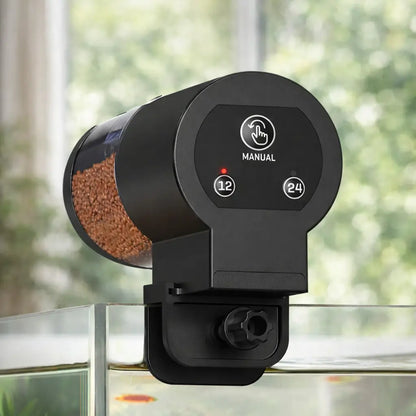 Distributeur automatique de nourriture pour poissons d'aquarium 100ml | Minuterie