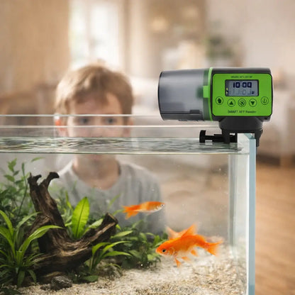 Distributeur automatique de nourriture pour aquarium 200ml avec LCD