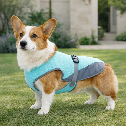 Gilet rafraîchissant pour chien avec fonction harnais – Protection contre la chaleur pour chiens en été