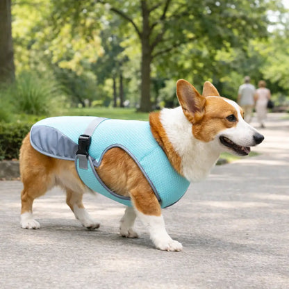 Gilet rafraîchissant pour chien avec fonction harnais – Protection contre la chaleur pour chiens en été