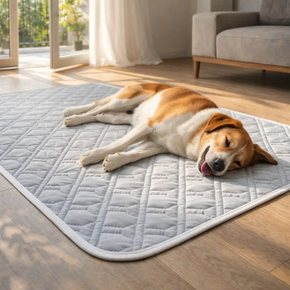 Sommer Kühlmatte für Hunde | Atmungsaktiv, Waschbar & Rutschfest
