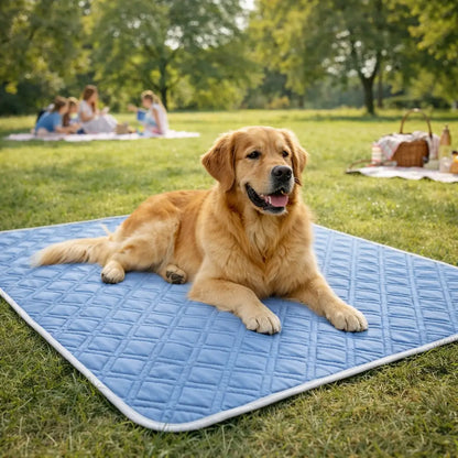 Sommer Kühlmatte für Hunde | Atmungsaktiv, Waschbar & Rutschfest