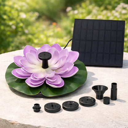 Solar Lotus Springbrunnen | Vogelbad Fontäne