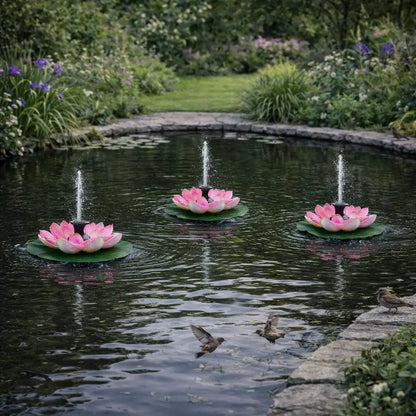 Solar Lotus Springbrunnen | Vogelbad Fontäne