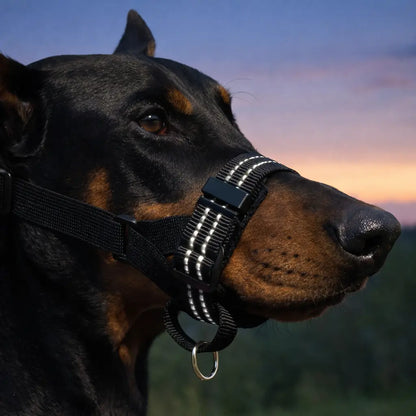 Reflective Dog Muzzle | Adjustable & Secure