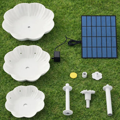 Solar Fountain 3.5W | 3-level Bird Bath