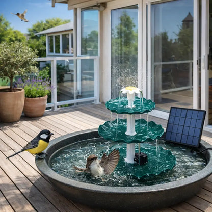Solar Fountain 3.5W | 3-level Bird Bath