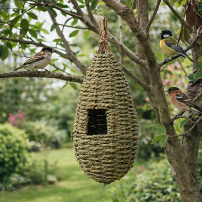 Birdhouse Natural Grass | Hanging Nesting Place Outdoor