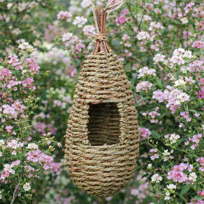 Birdhouse Natural Grass | Hanging Nesting Place Outdoor