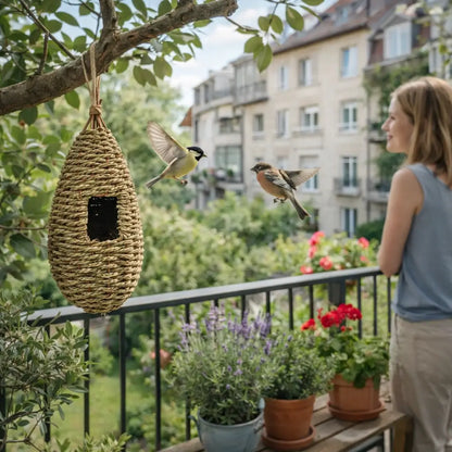 Birdhouse Natural Grass | Hanging Nesting Place Outdoor