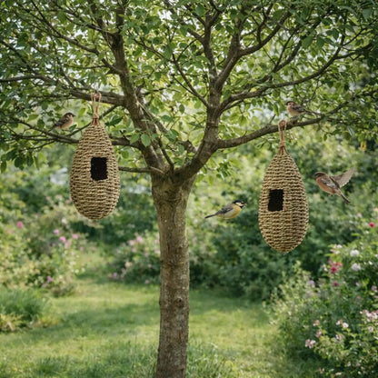 Birdhouse Natural Grass | Hanging Nesting Place Outdoor