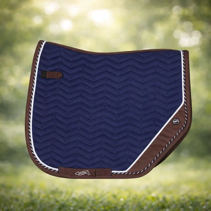 Baumwoll-Komposit Sattelunterlage für Pferde | Blau