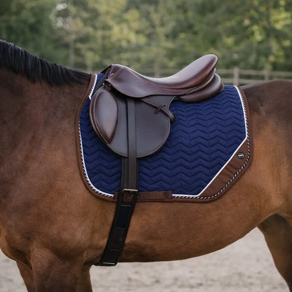 Baumwoll-Komposit Sattelunterlage für Pferde | Blau