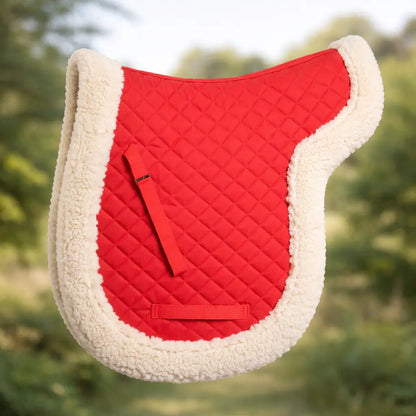Pferde Satteldecke Reiten | Lammfell & Stoßdämpfend
