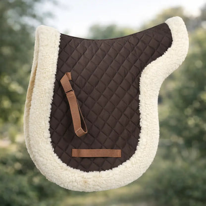 Pferde Satteldecke Reiten | Lammfell & Stoßdämpfend