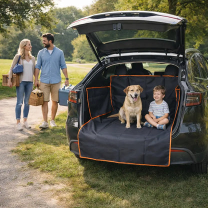 Couverture de coffre pour chien étanche & antidérapante | Housse de siège auto