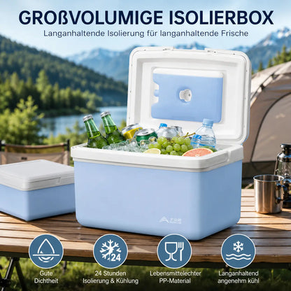 Camping Kühlbox mit PU-Isolierung | Tragbare Eisbox für Outdoor