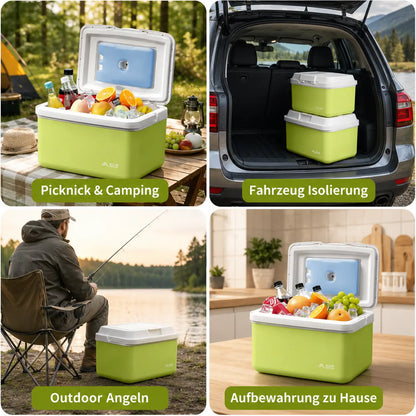 Camping Kühlbox mit PU-Isolierung | Tragbare Eisbox für Outdoor