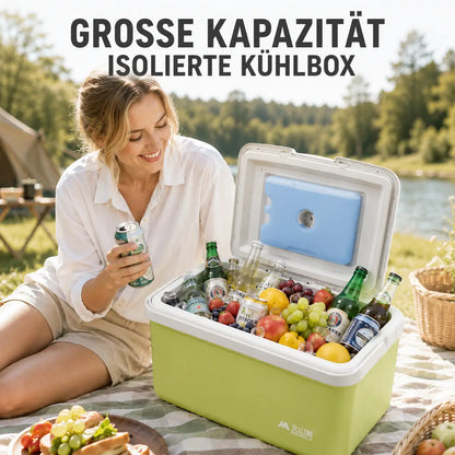 Camping Kühlbox mit PU-Isolierung | Tragbare Eisbox für Outdoor