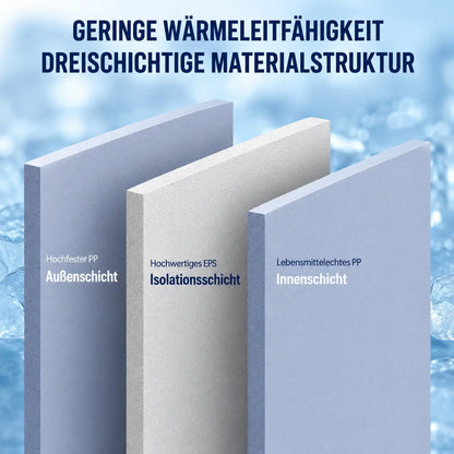 Camping Kühlbox mit PU-Isolierung | Tragbare Eisbox für Outdoor