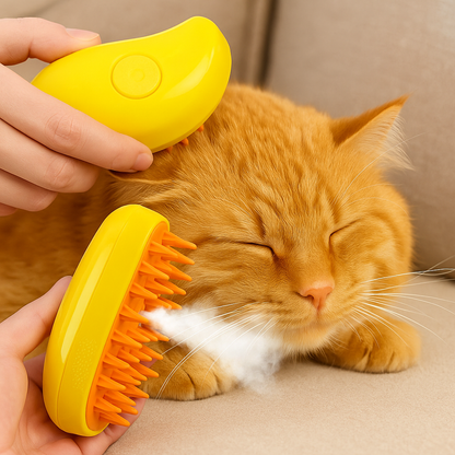 Felltraum – Bürste mit Nebelfunktion für Katzen