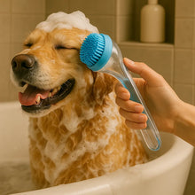 Dog Brush with Soap Dispenser – Gentle Washing Brush for Coat Cleaning & Skin Care